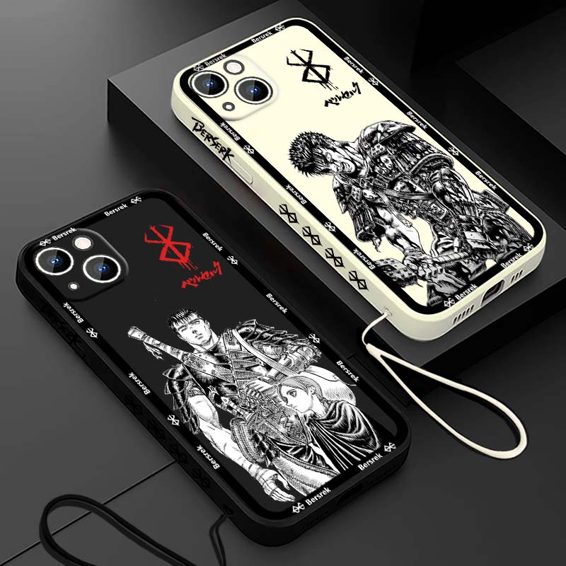 Phone Case Anime - Japonya Anime Berserk Guts Apple iPhone