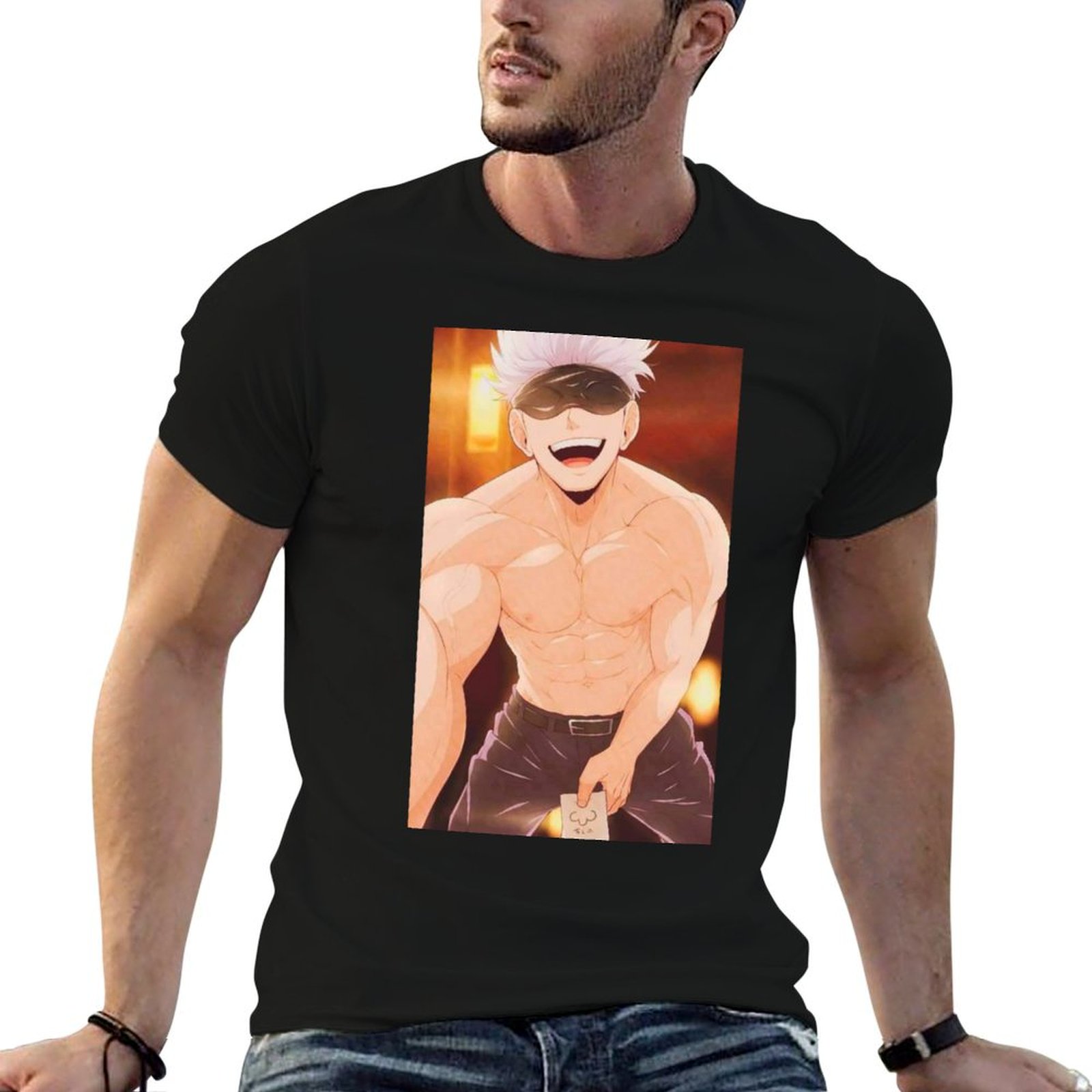 Anime Merchandise T-Shirts - Gojo Satoru Ürünleri Erkekler için tişörtler
