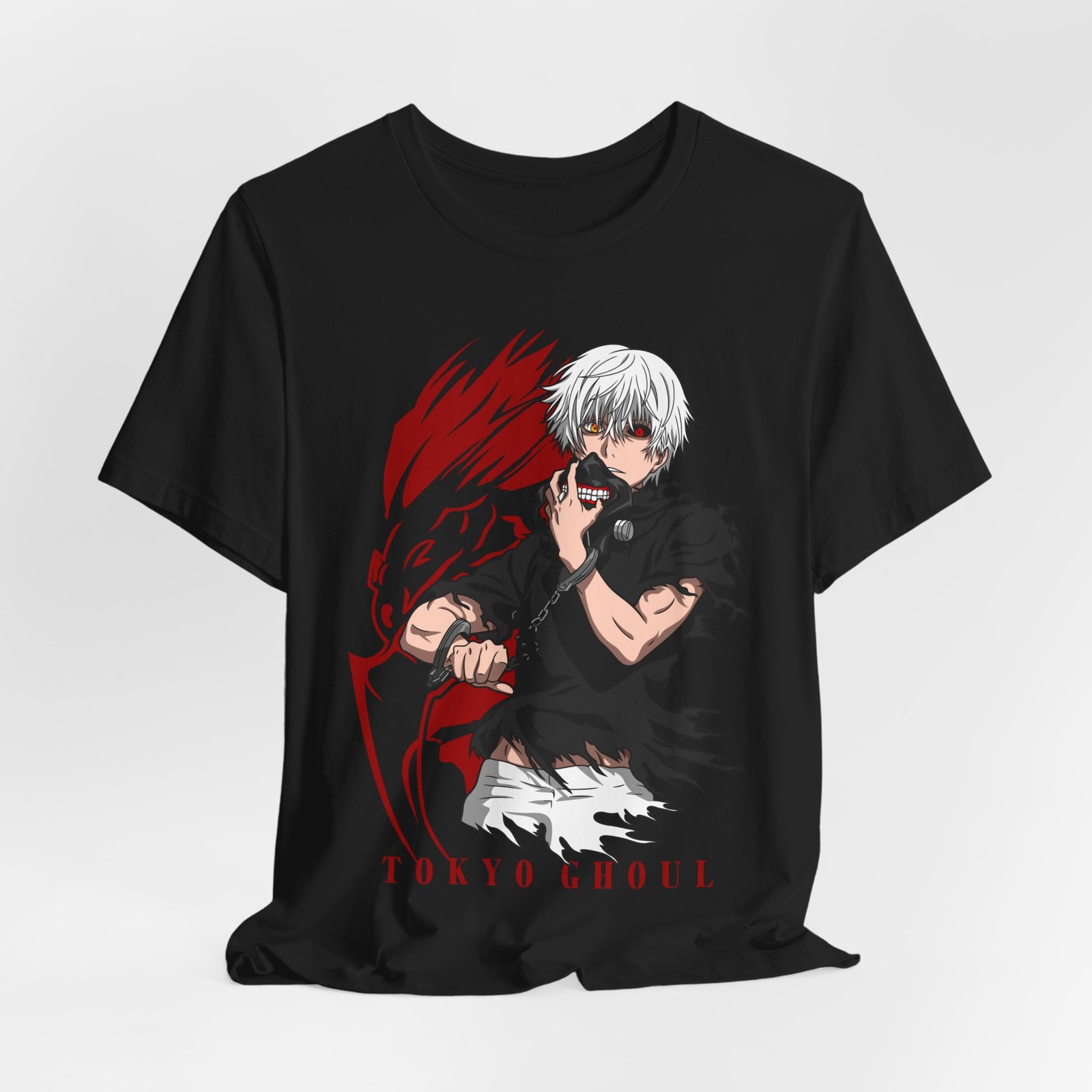 Anime Merchandise T-Shirts - Tokyo Ghoul Anime Tişörtü, Unisex Kısa