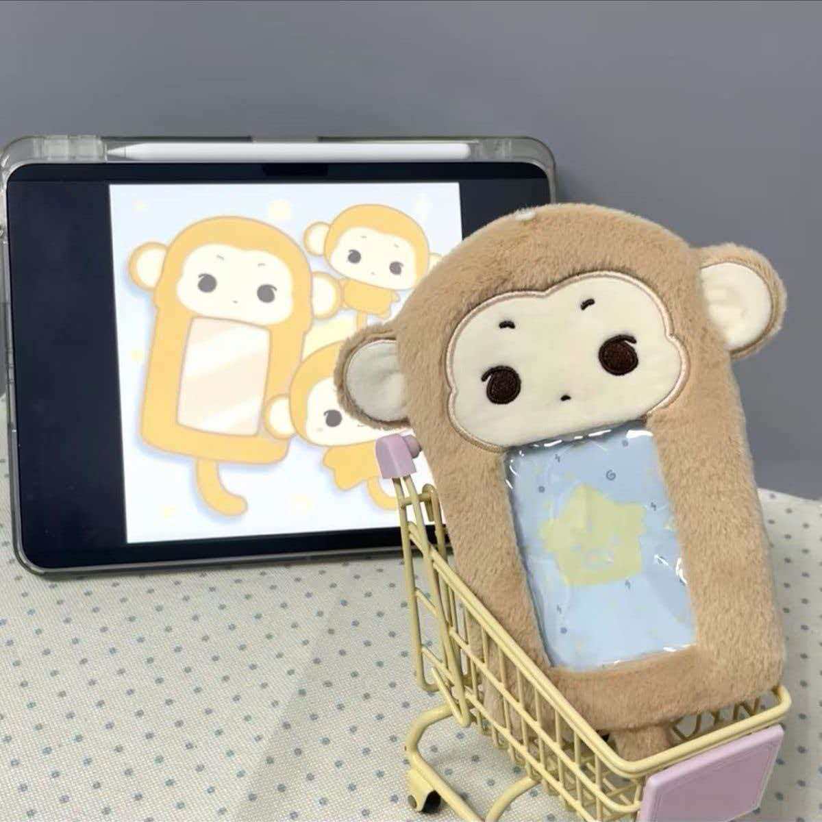 Cute Anime Merchandise - 1 adet Karikatür Küçük Maymun Peluş