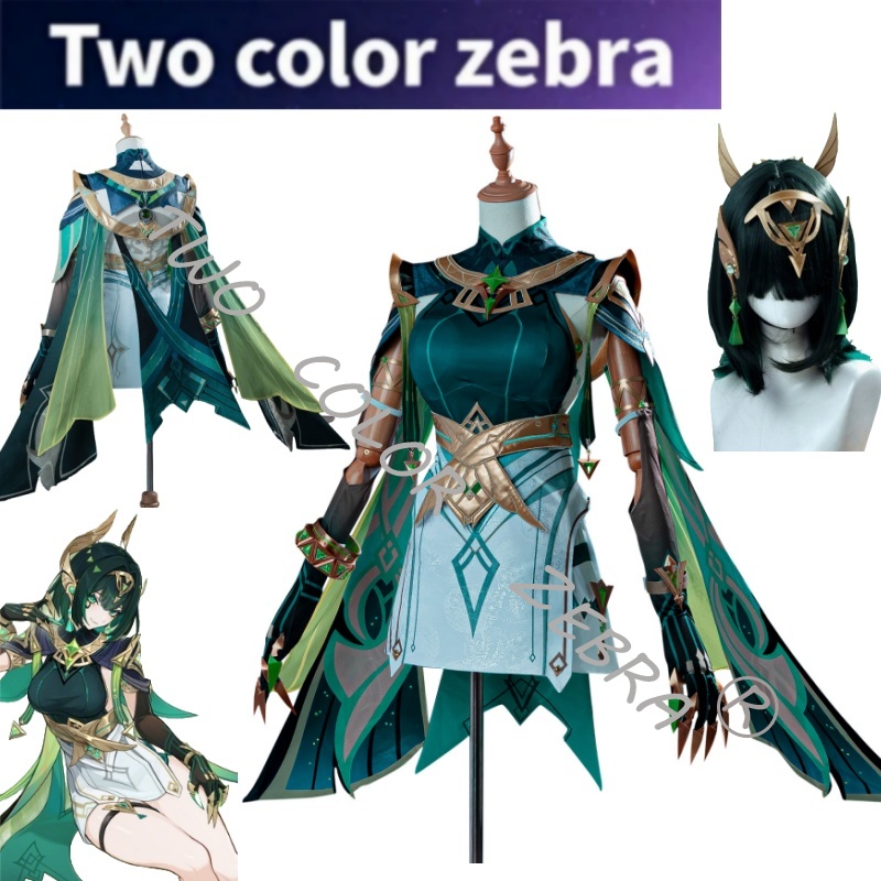 Oyun Genshin Impact Nefer Yeşi - Cosplay Wig Colored incelemesi ve fiyatı