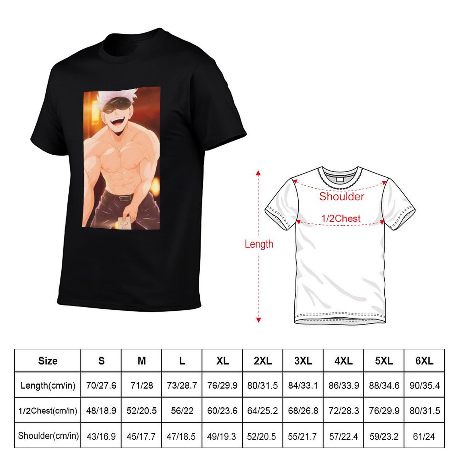 Gojo Satoru Ürünleri Erkekler  - Anime Merchandise T-Shirts incelemesi ve fiyatı